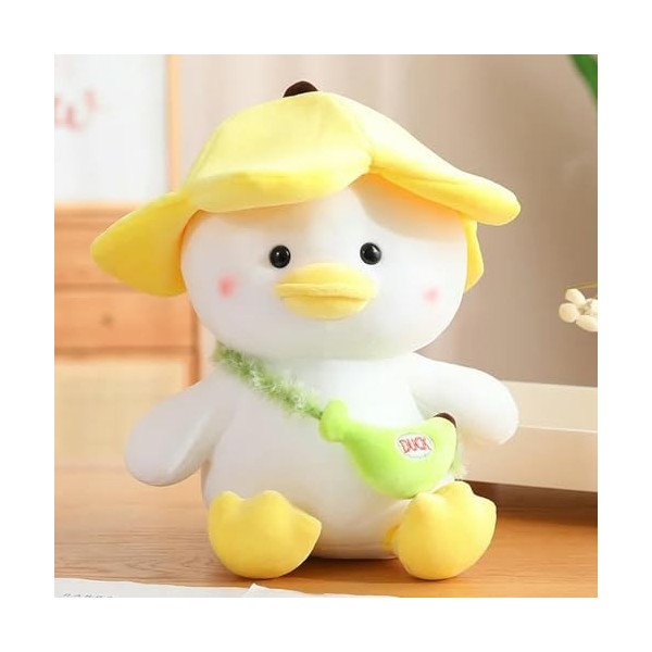 LfrAnk Peluche Canard Banane Créatif Jouets en Peluche Mignon Canard en Peluche Animal Jouets Poupées Mignonnes Kawaii Fille 