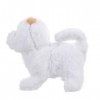 Totority 2 Pièces Simulation Poméranie Marche Animaux Jouets Marche Peluche Chien Peluche Animé Chiot Jouet pour Enfants Fill