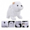 Totority 2 Pièces Simulation Poméranie Marche Animaux Jouets Marche Peluche Chien Peluche Animé Chiot Jouet pour Enfants Fill