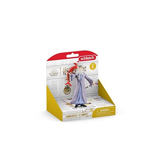 schleich 42637 Dumbledore et Fumseck, dès 6 ans, WIZARDING WORLD - figurine, 11 x 4 x 12 cm