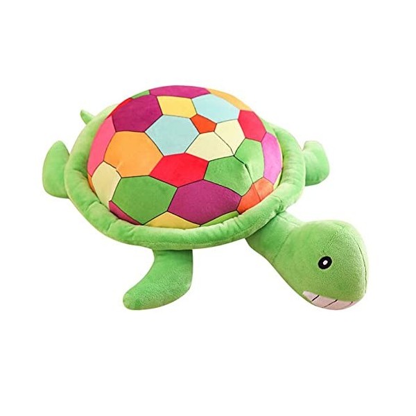 Ermano Peluche Carapace de Tortue de mer colorée de 40 cm Tortue de mer Enfants Peluche Jouets remplis Cadeaux danniversaire