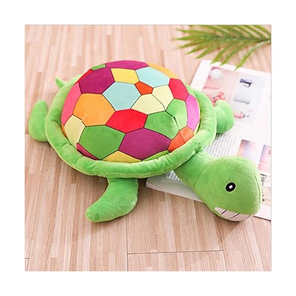 Ermano Peluche Carapace de Tortue de mer colorée de 40 cm Tortue de mer Enfants Peluche Jouets remplis Cadeaux danniversaire