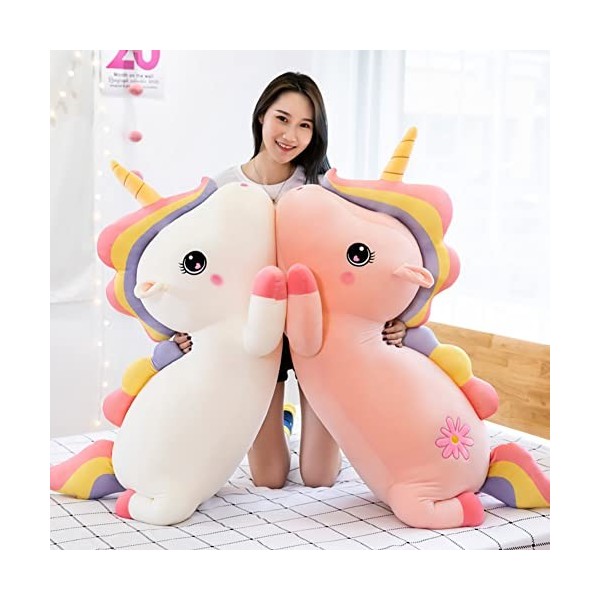 TONATO 50-90cm Mignon de la Coussinet de Licorne coussière de Couchage de poupée poupée Super Mignonne en Peluche de poupée F