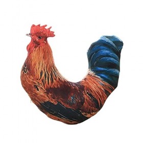Ermano Peluche 45 cm Simulation Old Chicken Doll Pillow Cock Filled Fur Toy Birthday