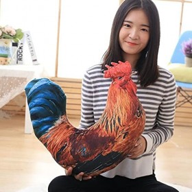 Ermano Peluche 45 cm Simulation Old Chicken Doll Pillow Cock Filled Fur Toy Birthday