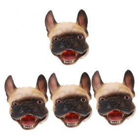 Toyvian 4 Pièces Marionnette Peluche Gutama Main en Caoutchouc Peluche Française Main Interactive Théâtre Jouets De Tromperie