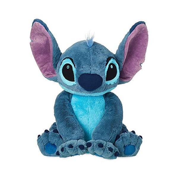 Disney Store Stitch Grand jouet en peluche douce Lilo et Stitch 42 cm, personnage câlin, tissu doux au toucher avec détails b