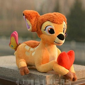danyangshop Jouets en Peluche Mignon Bambi Cerf Animal Doux en Peluche en Peluche Jouet Poupée Cadeau danniversaire Enfants 