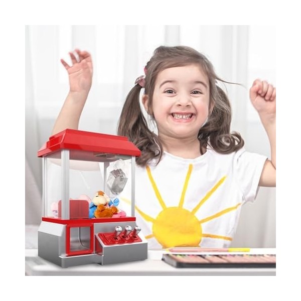 Mini Machine à griffe pour les enfants, mini-machine darcade mignonne, petite machine automatique avec 10 poupées en peluche