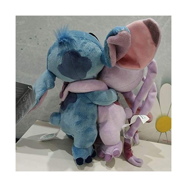 Bamzok Lot de 2 jouets en peluche en forme dange avec inscription « Stitch »