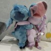 Bamzok Lot de 2 jouets en peluche en forme dange avec inscription « Stitch »