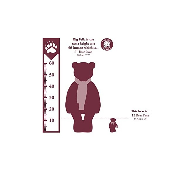 Charlie Bears - Marionnette Marionette Ours en peluche polaire 2021 édition limitée 1000 pièces Blanc 35,6 cm
