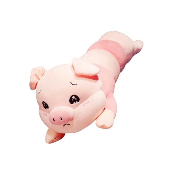 ibasenice 1 Pc Jouet en Peluche De Dessin Animé Jouet en Peluche à Câliner Oreillers De Corps Dormir Poupée Animal Cochon en 