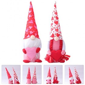 ibasenice 6 Pièces Poupée Saint Valentin Jouet en Peluche Père Noël Ornement De Gnomes Scandinaves Monsieur Et Madame GNOME D