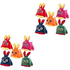 Gadpiparty 10 Pièces Lapin en Peluche Lapin du Nouvel an Chinois Poupée Lapin Mascotte en Peluche Poupée Lapin du Zodiaque Ch