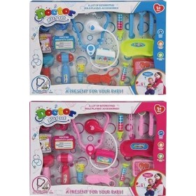 jupesa Doctor Ensemble de Jeu Accessoires Docteur Assortiment, DIM00531, Multicolore
