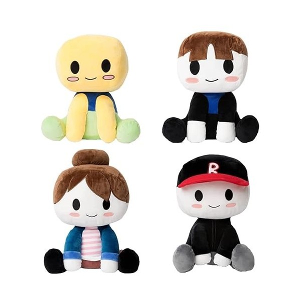 Peluche Blox Buddies Noob Buddy – Adorable Poupée En Peluche 20 Cm, Cadeau Parfait Pour Fans Roblox