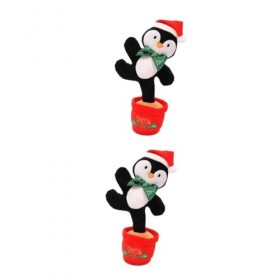 ABOOFAN 2 Pièces Jouet Chantant De Noël Jouets en Peluche De Noël Jouet De Renne Dansant Jouets De Noël pour Enfants Cadeaux 