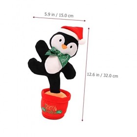 ABOOFAN 2 Pièces Jouet Chantant De Noël Jouets en Peluche De Noël Jouet De Renne Dansant Jouets De Noël pour Enfants Cadeaux 