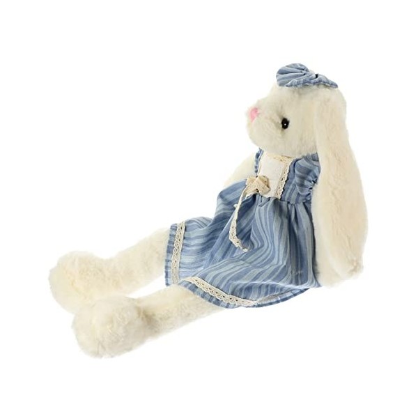 Toyvian 3 Pièces Lapin en Peluche Jouet Lapin Doux Jouets De Dentition pour Bébé Jouets danimaux en Peluche Jouets De Landau