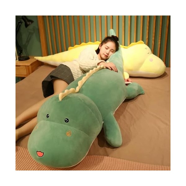 EacTEL Nouveau câlin dinosaure peluche jouet peluche dessin animé peluche animal oreiller de sommeil poupée cadeau dannivers