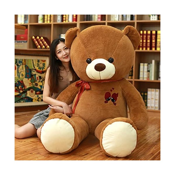 SHAARI 60-100cm Grand Ours Peluche Jouet Beau Ours Géant Énorme Poupées Animaux Doux Jouet Enfants Cadeau d’Anniversaire pour