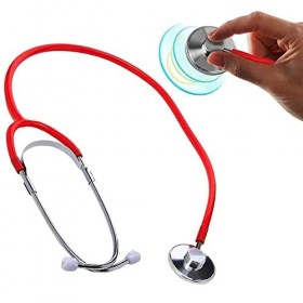 KOAHDE Enfants Stéthoscope en Métal,Simulation de Stéthoscope Enfants,Enfants Stéthoscope de Simulate,Stéthoscope pour Enfant