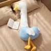 DACASO Nœud Papillon géant Poupée d’oie Blanche Canard Peluche Jouet Oreiller Doux Coton Coussin Animal Rempli pour Enfant An