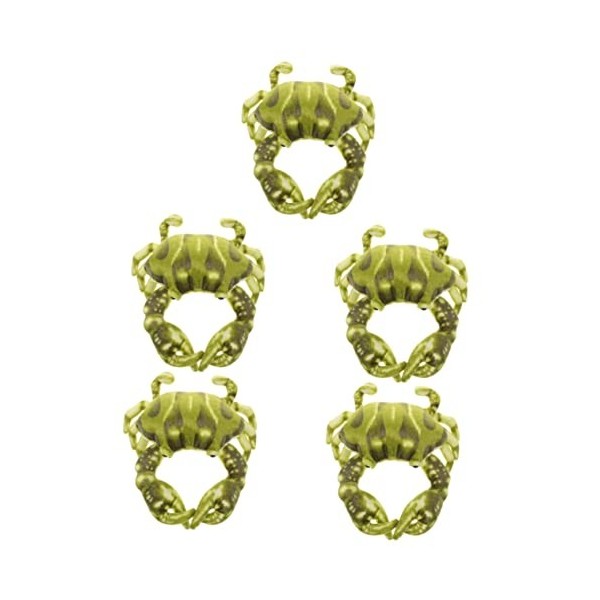 Abaodam 4 Pièces Oreiller De Crabe Décoration De Voiture Jouets pour Bébés Animaux De Locéan Peluches Jouets De Locéan Joue
