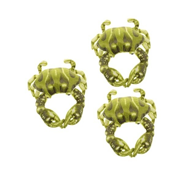 Abaodam 4 Pièces Oreiller De Crabe Décoration De Voiture Jouets pour Bébés Animaux De Locéan Peluches Jouets De Locéan Joue