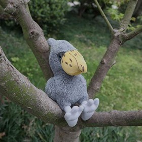 LEUYA Boucles doreilles réaliste Shoebill Peluche Jouet Doux réaliste Animal Baleine tête Cigogne Peluche Jouet en Peluche O