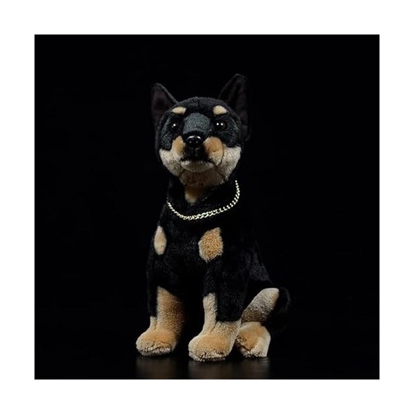 LEUYA Boucles doreilles 30 cm réaliste dolbin Animaux en Peluche Jouets Vie réelle Assis Debout Chiot Animaux en Peluche Jou