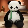 LEIhhdy 80cm-100cm 1PC Joli Panda avec Écharpe en Peluche Oreiller Géant Animal Trésor Panda en Peluche Jouets en Peluche Dou