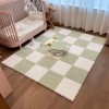 Tapis De Sol en Mousse Puzzle en Peluche Douce, Dalles De Moquette Imbriquées, Tapis De Zone, Tapis De Jeu 12 Pièces pour Sal