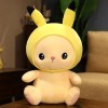 CILUA 25 cm-65 cm Mignon Dessin animé Transformable Assis Lapin poupée habillé en Peluche Licorne Grenouille Chat en Peluche 