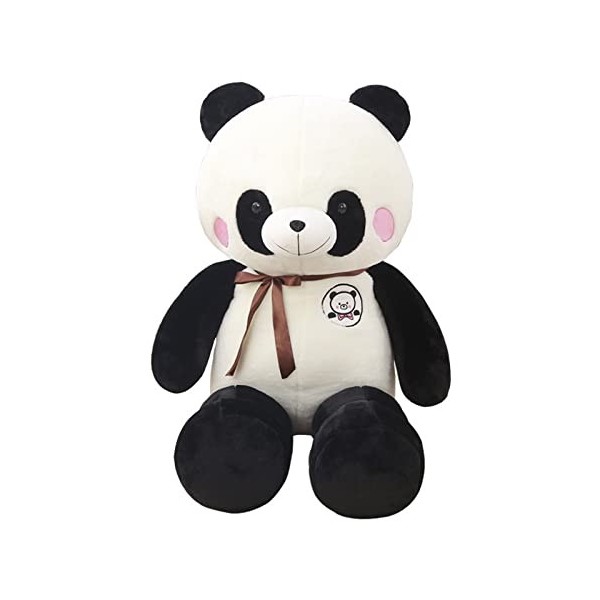 Poupée Panda Cadeau de Noël Jouets en Peluche pour Filles Câlin Ours Lit de Couchage Grande Poupée Poupée-A,120cm