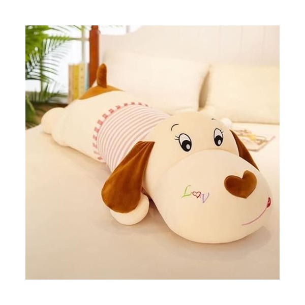 DACASO Nouveau Corps Doux Couple Rayé Grand Chien Poupée Animal en Peluche Décoration Canapé Oreiller Enfants Fille Cadeau de