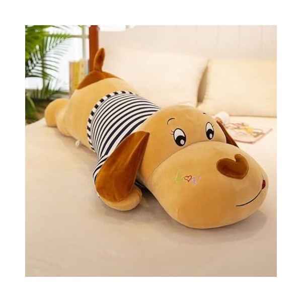 DACASO Nouveau Corps Doux Couple Rayé Grand Chien Poupée Animal en Peluche Décoration Canapé Oreiller Enfants Fille Cadeau de