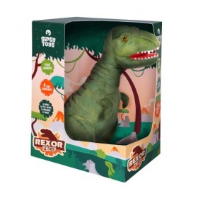 GIPSY Toys - REXOR, Le T-Rex à Fonctions 38 cm Peluche Dinosaure pour Enfant dès 3 Ans 056172
