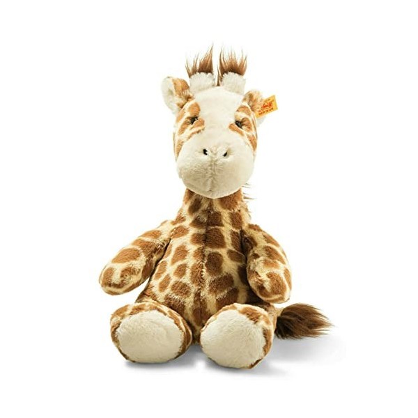 Steiff Doudou Girafe Girta Doudou en Peluche pour garçons, Filles et bébés à partir de 0 Mois, Doux Cuddly Friends, 28 cm, Mu