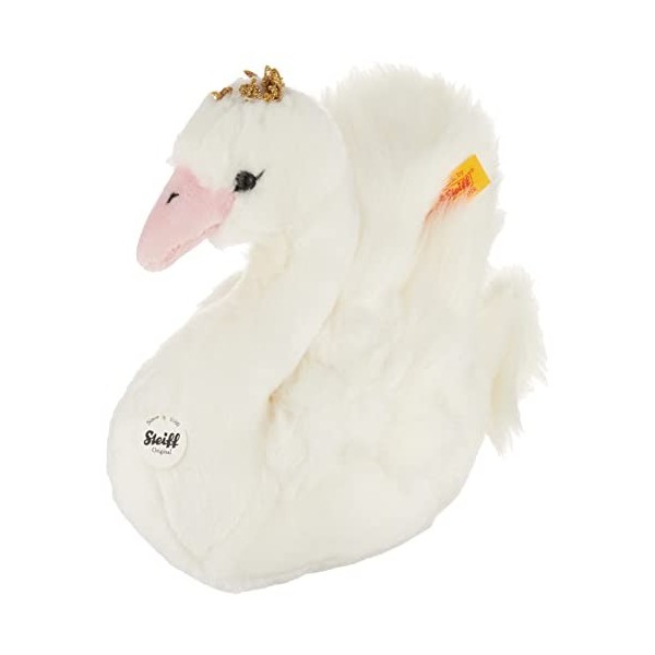 Steiff Doudou Cygne Susi Doudou Doux en Peluche pour garçons, Filles et bébés à partir de 0 Mois - 20 cm - Blanc - 063954