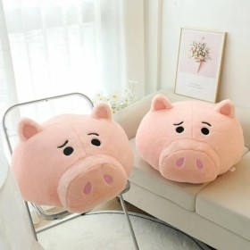 EacTEL Cochon Peluche Oreiller créatif Kawaii Animal Peluche Jouet Coussin canapé Chaise décoration Enfants Anniversaire Cade