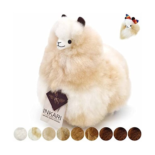 Inkari alpaga Peluche en véritable Laine dalpaga I Barista Collection I Douce Peluche alpaga Cadeau Femme & Cadeau Fille I P