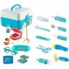 Enfants Dental Toy Doctor Set, 20 pièces Cosplay Ensemble doutils dentaires, Ensemble médical préscolaire, vêtements, Cospla