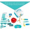 Enfants Dental Toy Doctor Set, 20 pièces Cosplay Ensemble doutils dentaires, Ensemble médical préscolaire, vêtements, Cospla