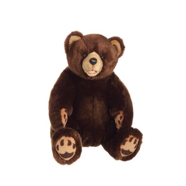 GIPSY - 070091 - Peluche - Ours Grizzly Assis - 42 cm - Miel