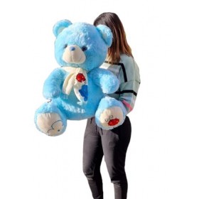 Ours en peluche grand de 60 cm - Ours en peluche peluche de 60 cm Fête des amoureux anniversaires, mariage, Saint-Valentin ou