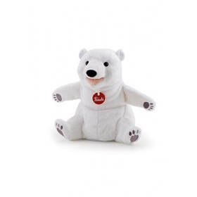Trudi Sevi- Peluche Marionnette Ours, 29959, Blanc, 25 cm