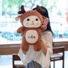 EacTEL Chat Peluche Kawaii Chaton Doux Grenouille Pingouin Girafe poupée Cadeau Fille Enfants Anniversaire Cadeau de Noël 70c