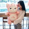 EacTEL Chat Peluche Kawaii Doux Chaton Grenouille Pingouin Dirk Girafe poupée Cadeau Fille Enfants Anniversaire Cadeau de Noë
